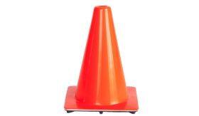 Verkeerskegel - oranje - 35 cm - Amerikaanse uitv. - flexi