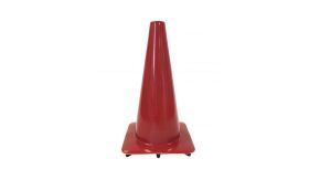 Verkeerskegel - rood - 50 cm - Amerikaanse uitv.- flexi