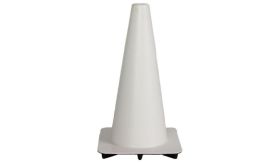 Verkeerskegel - wit - 50 cm - Amerikaanse uitv.- flexi