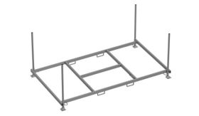 Transportbok metaal - 3455x1985x1300 mm - tbv 30 bouwhekken