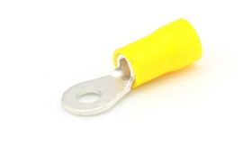 Ring kabelschoen - M4 geel geïsol. 2,5~6,0 mm - per 50 stuks
