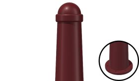 X-Last® GOLA - RAL 3005 - 800x150/110 mm Ø - voetplaat