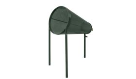 Blikvanger - gepoedercoat staal - dennengroen RAL 6009