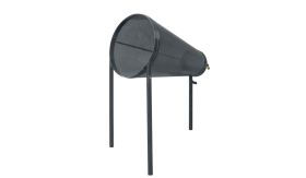 Blikvanger - gepoedercoat staal - antracietgrijs RAL 7016