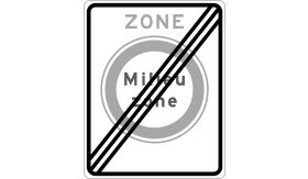 Verkeersbord DOR 20 jaar - RVV model C22bze - 530x670 mm