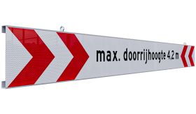 Doorrijhoogte plank - DOR - 2500 mm - Klasse 3 - enkelzijdig
