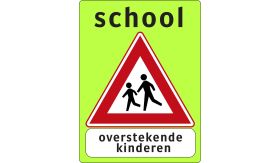 Aluminium DOR verkeersbord RVV J21fsok kinderen - levensduur 20 jaar - afmeting 800x1000mm