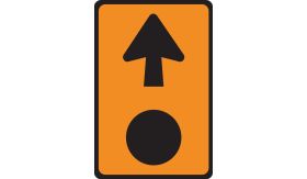 Aluminium DOR verkeersbord RVV K14 route voor gevaarlijke stoffen - levensduur 20 jaar - afmeting 400x600mm