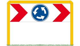 Rotondeportaal A - IND 80 - geel RAL 1023 - Klasse 3