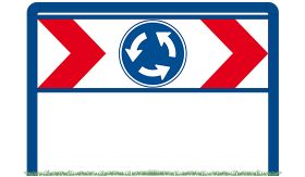 Rotondeportaal A - RB 90 - blauw RAL 5010 - Klasse 3