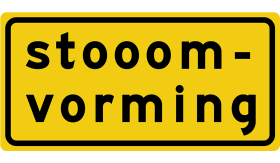 Aluminium DOR verkeersbord RVV OB604t werk in uitvoering stoomvorming - levensduur 20 jaar - afmeting 1000x500mm