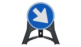 Verkeersbordstandaard - D02 - kunststof/aluminium - Klasse 3