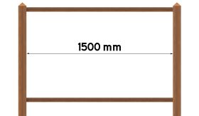 WoodFrame portaal - zichtmaat 1500 mm - ongemonteerd