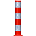 Flexpost BB21 verkeerszuil - wit/rood - Klasse 3